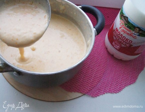 Вот такая густота у теста получается.