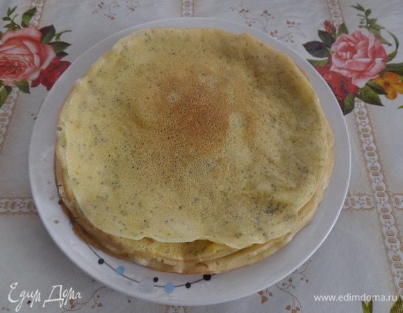 У меня получилось 12 шт. блинчиков диаметром 20 см. 