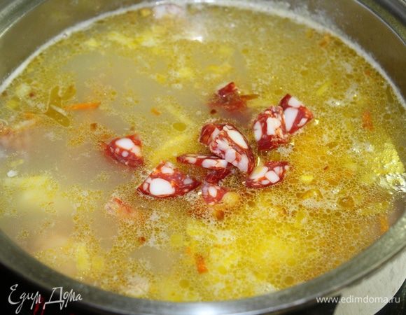 В последнюю очередь добавить в суп.