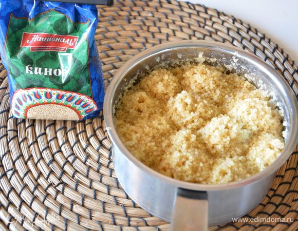 Отварить киноа ТМ «Националь» согласно инструкции на упаковке.