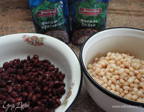 Фасоль ТМ «Националь» замочить на ночь. Утром отварить в течение часа. Откинуть на дуршлаг. Отвар сохранить.