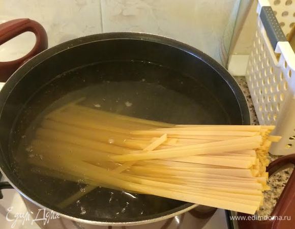Пасту отварить до готовности.