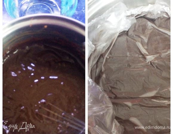 Добавляем растительное масло и еще раз взбиваем. Охлаждаем и убираем на ночь в холодильник, накрыв ганаш пленкой в контакт.