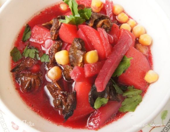 Для подачи посыпать рубленой зеленью петрушки.