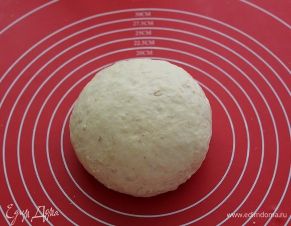 Хорошенько вымешиваем тесто. Теперь его надо накрыть и поставить в теплое место, чтобы оно подошло. Около часа.