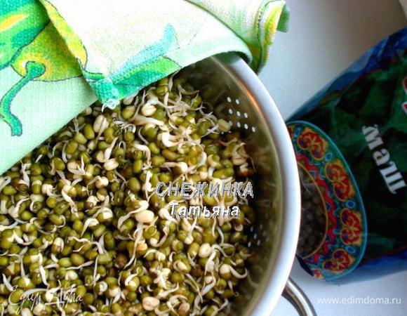 А вот так он выглядел через 2,5 дня. Главное, не пропустить момент, когда ростки еще около 1 см, иначе пользы уже не будет.