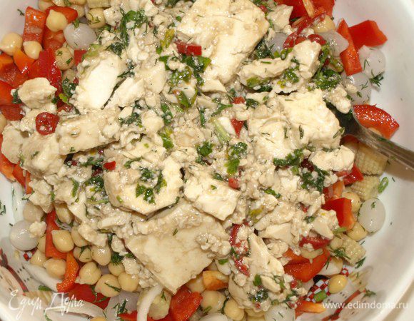 Добавить заправку из тофу.