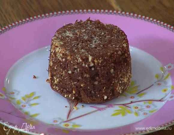 Готовый десерт перевернуть на тарелку.