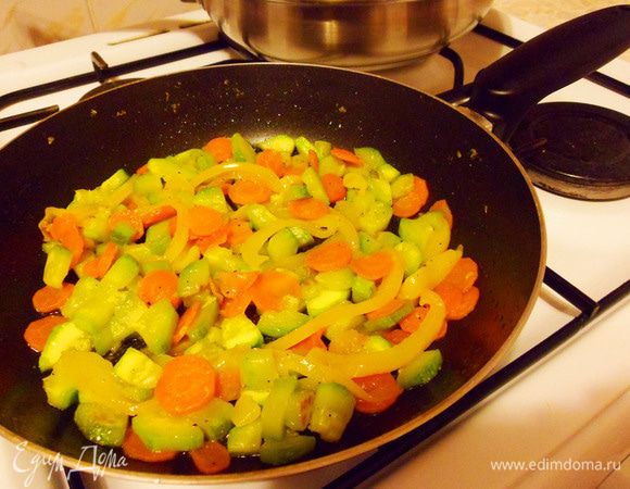 Овощной гарнир готов.