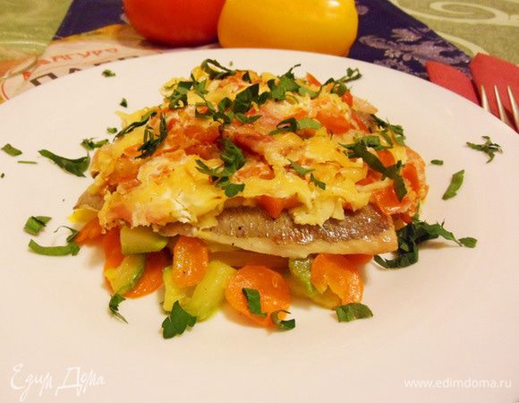 Пагр по-чилийски готов. Приятного аппетита!  