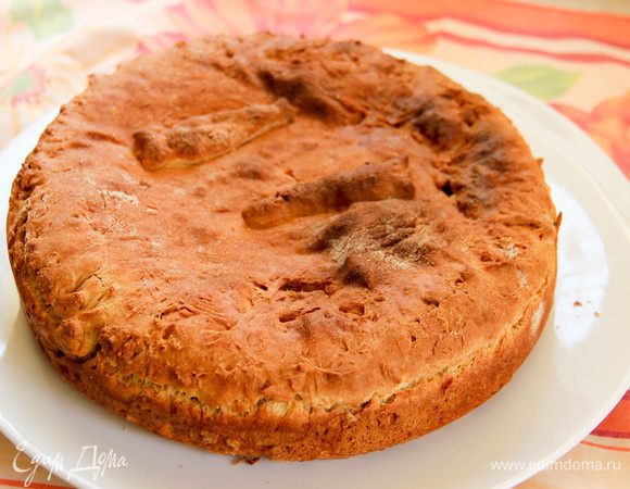 Выпекаем пирог примерно 40 минут при температуре 160°С. 