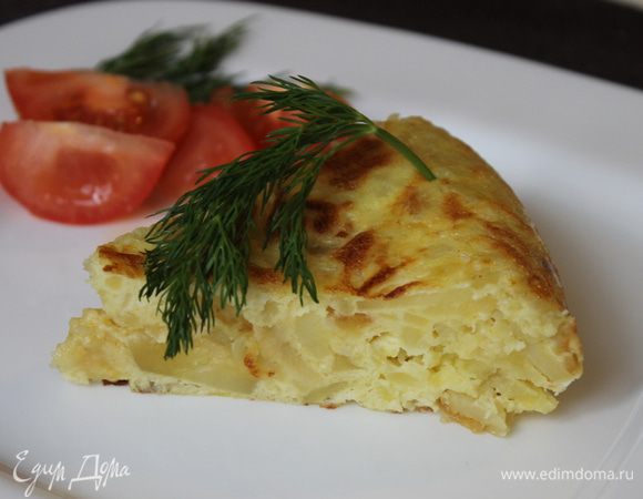 Сегодня утром я готовила тортилью перед работой, у меня не было под рукой второй сковородки, не было достаточно времени сделать все так, как я описала, мой результат не совсем был таким, как мне хотелось, но все равно было божественно вкусно. 