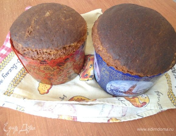 Выпекать куличи в разогретой до 180°С духовке 50 минут. Если начали подгорать убавить температуру до 150°С.