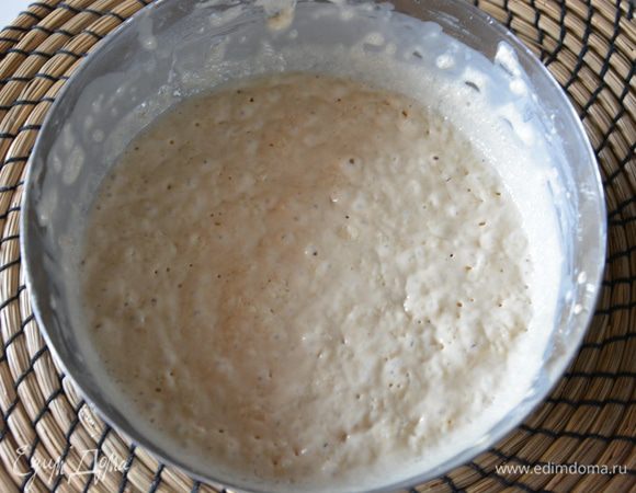 Подошедшее тесто.