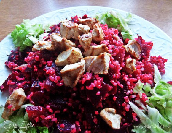 Положить сверху в теплом виде.