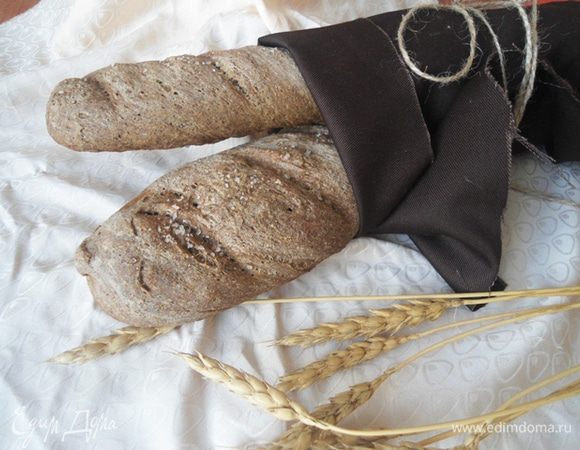 Мякиш получился пористый и сладковатый.