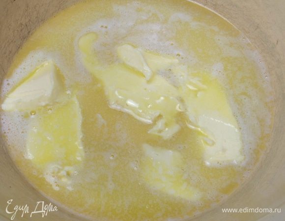 Растопить масло.