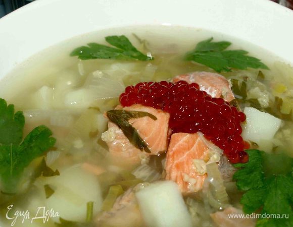 Подавать с красной икрой (не обязательно). Приятного аппетита!