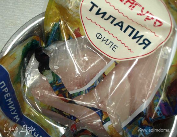 Тилапию ТМ «Магуро» разморозить, как указано на упаковке.