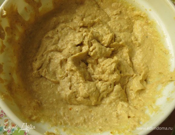 Получается однородная масса, даем настоятся 2 часа в холодильнике.