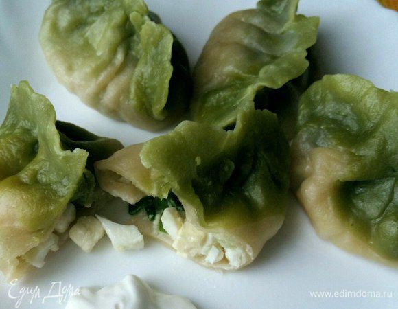 Весенние пельмени готовы.