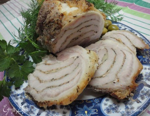 Хороша свининка и в теплом и в холодном виде. Особенно со свежей зеленью.