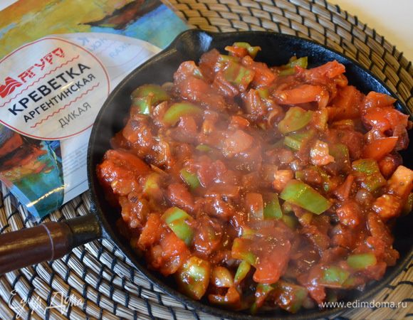 Добавить тушеные овощи.