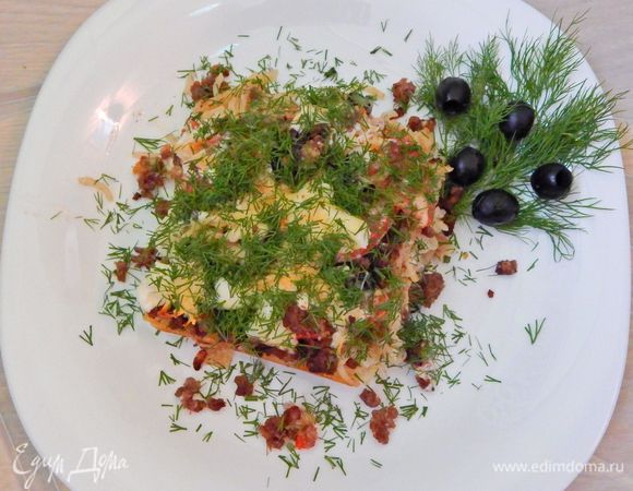 Перед подачей посыпать рубленым укропом. Приятного аппетита!