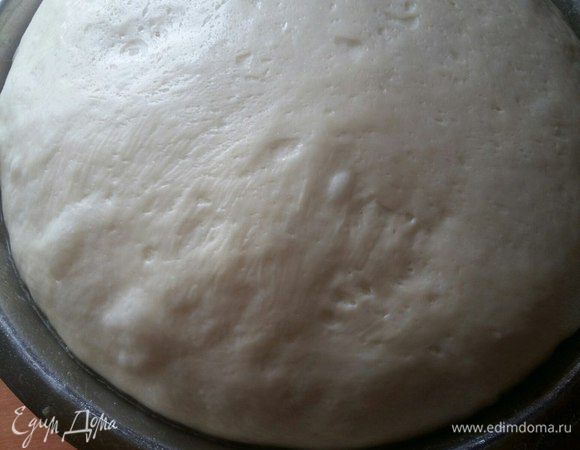 Тесто через час.