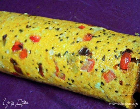 Как видно, перчик добавлен не зря, красиво проглядывает.