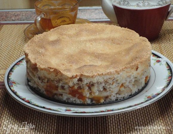 Остывший десерт выглядел так. Нарезать ровненько, проблематично из-за нежной структуры.