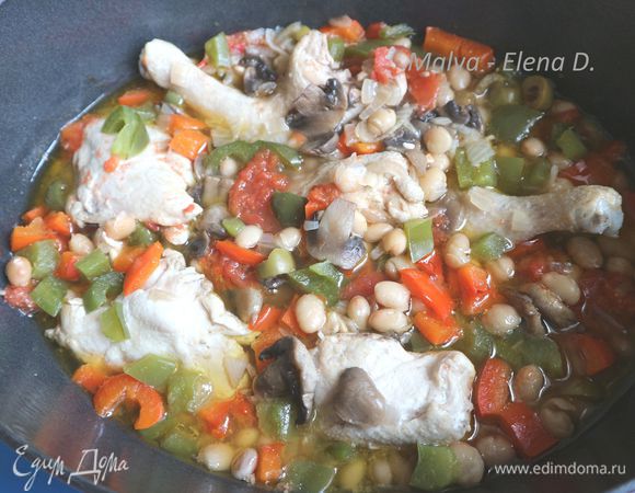 Залить чашкой горячего бульона.