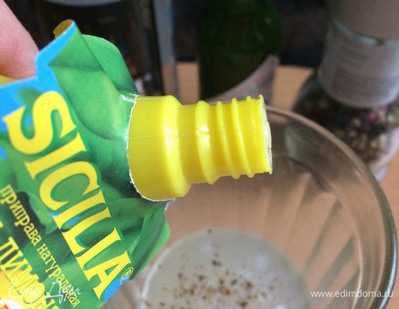 Добавить 2 ч. л. лимонного сока Sicilia.