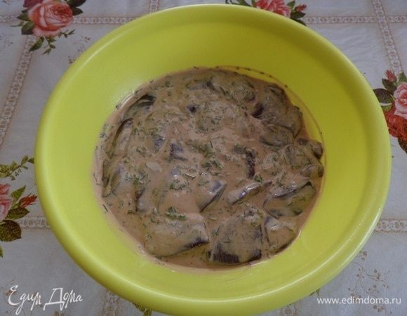 Хорошо перемешиваем. Оставляем в холодильнике на 1 час.