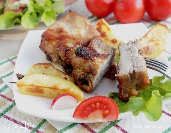 Подаем с зеленым салатом.