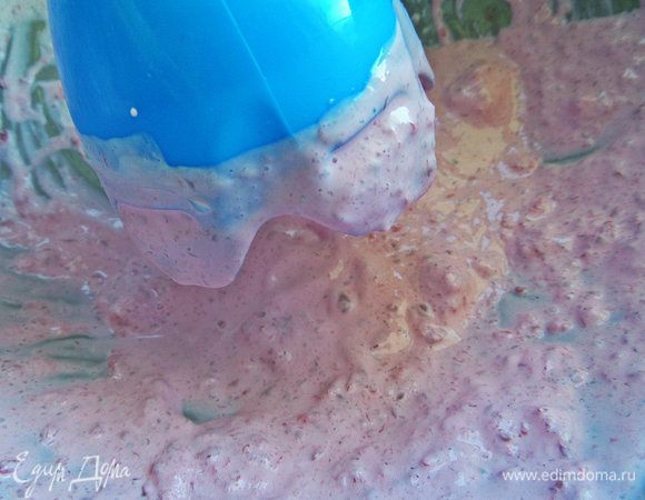 Взбить блендером.