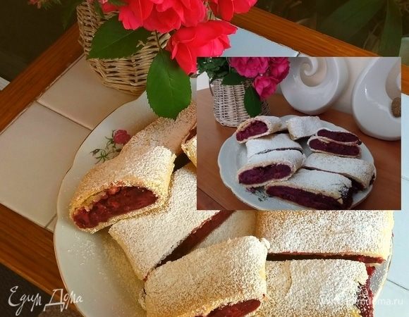 При желании посыпать сахарной пудрой. 