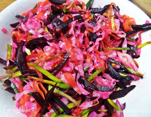 Смешать слегка.