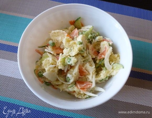 Перемешаем и дадим настояться пару часов (или ночь) в холодильнике. 