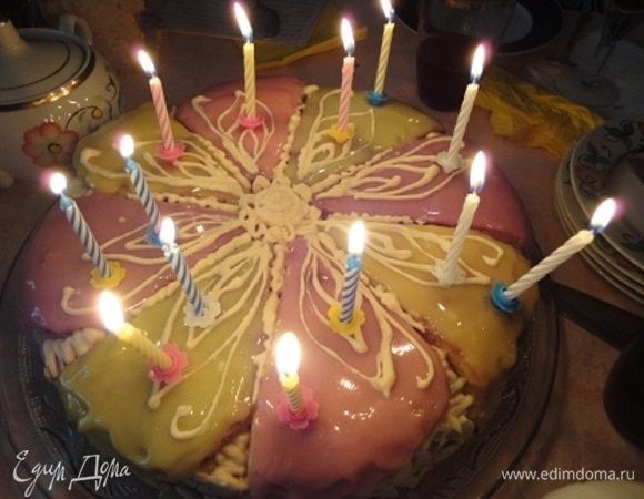 Судя по количеству свечек на торте, я еще достаточно молода))