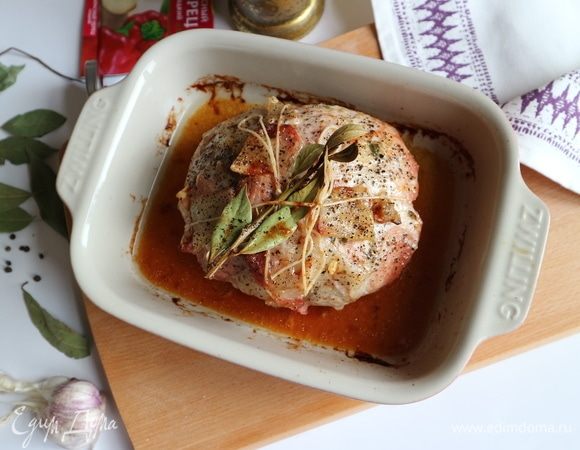 Выключить духовку, дать остыть буженине в духовке.