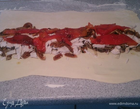 Печеный болгарский перец.