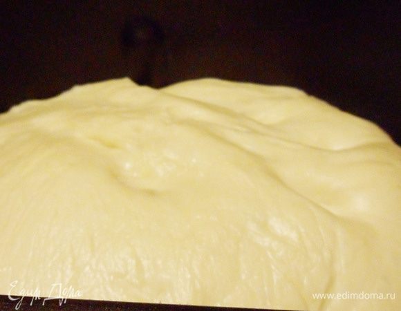 С помощью хлебопечки приготовим дрожжевое тесто. Согласно инструкции, закладываем воду, взбитое яйцо, соль, сахар, муку и сухие дрожжи. Режим «Свежее тесто». После звукового сигнала добавить мягкое сливочное масло. Через 1 час 30 минут тесто готово.