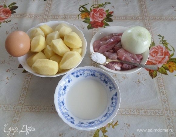 Подготавливаем продукты.