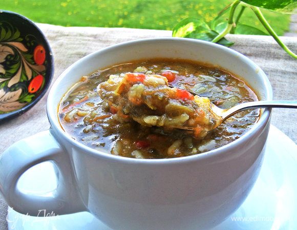 Очень вкусный, сытный суп. Возможно приготовить даже на даче.