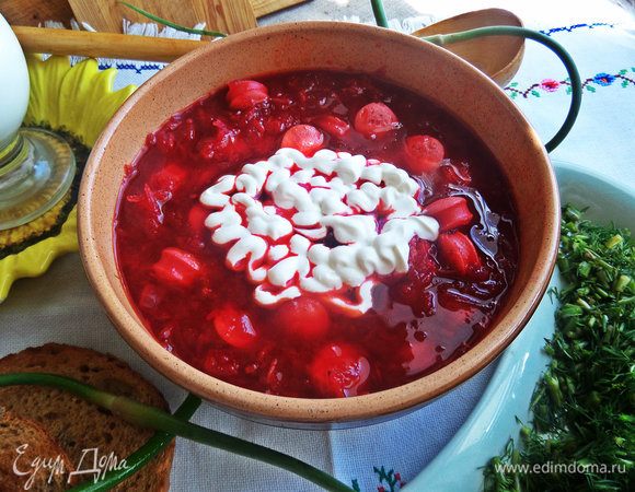 Такой суп можно подавать сразу.