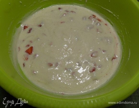 Аккуратно перемешиваем массу.