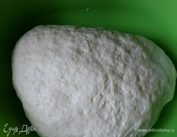 Тесто накрыть полотенцем и оставить на 1-1,5 часа. Зависит от ваших дрожжей. Затем обмять тесто и еще на 30 минут примерно оставить подойти.