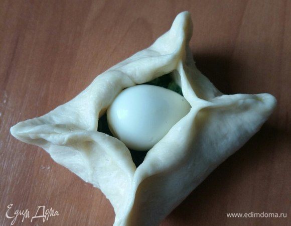 Защипать конвертик.