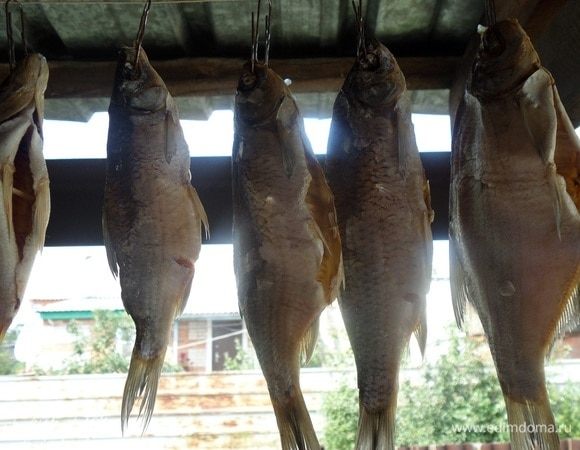 Рыба через 7 суток. Убираем марлю и снимаем рыбу.